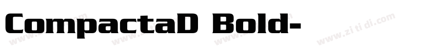 CompactaD Bold字体转换